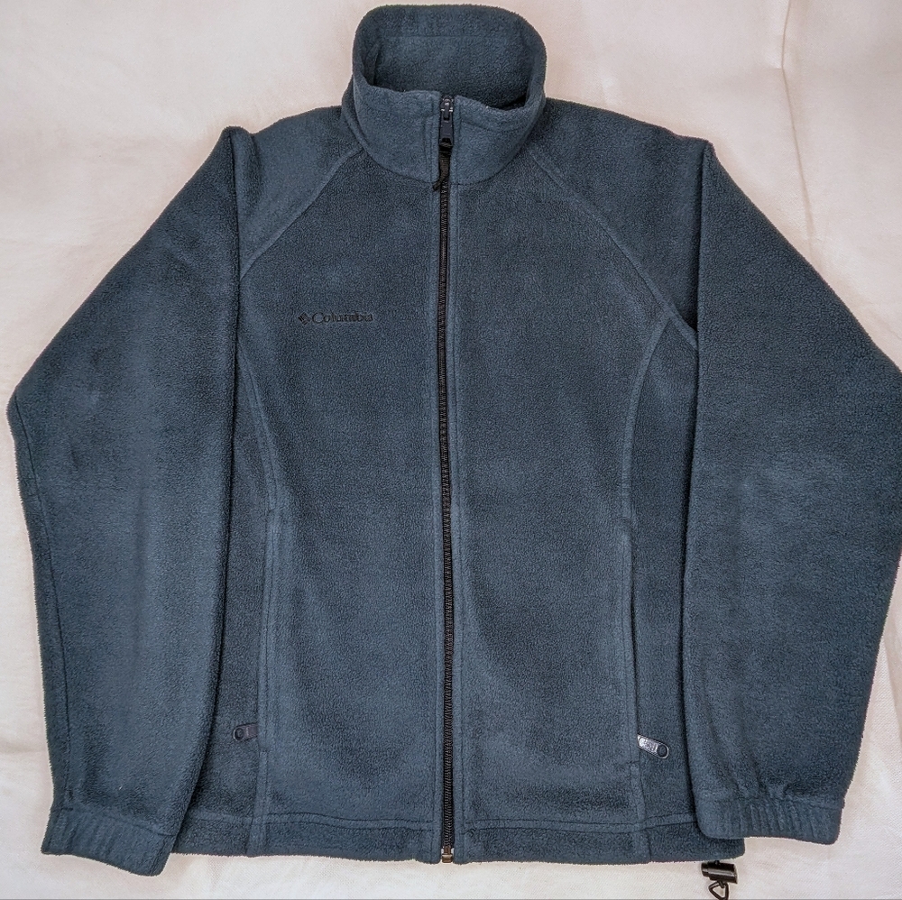Columbia Fleece Jacket Zip Front Mock Neck Warm Jacket - Picture 3 of 12